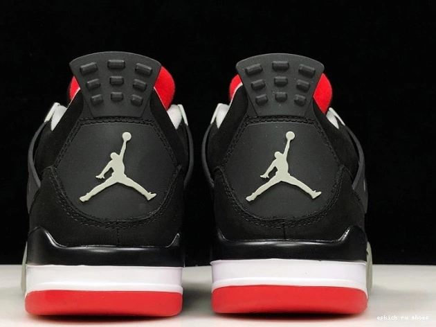 Rep 308497-060 JORDAN 4 BLACK RETRO CEMENT 0817